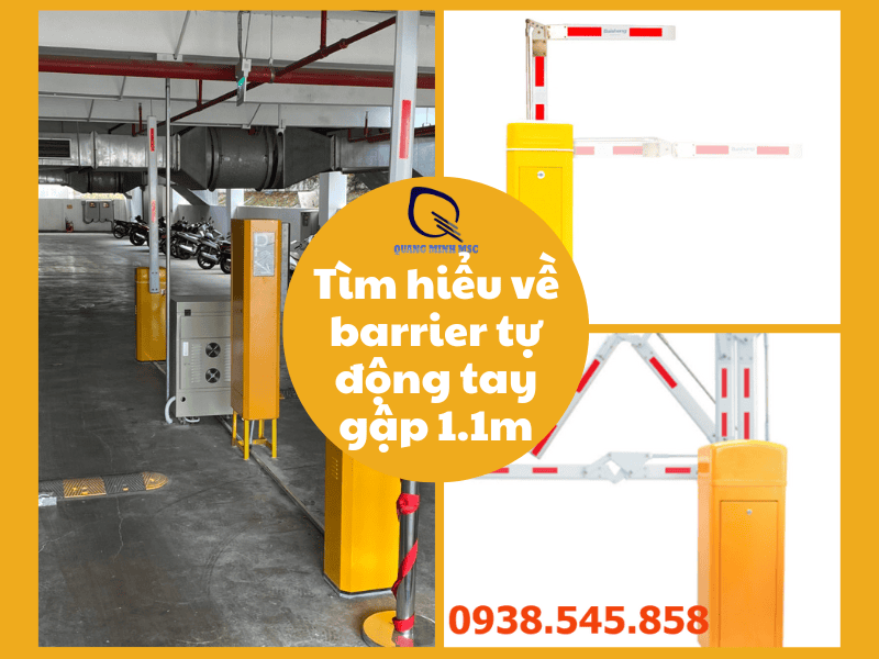 barrier tự động tay gập 1.1m